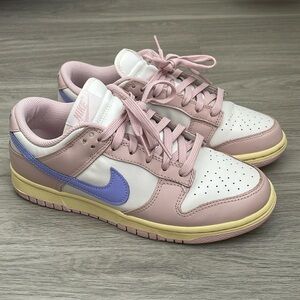 Nike Dunk Low Women's 'Pink Oxford' Sneakers - DD1503-601 Size 9